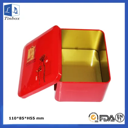 Rectangular Gift Tin Box Of Tea Sets
