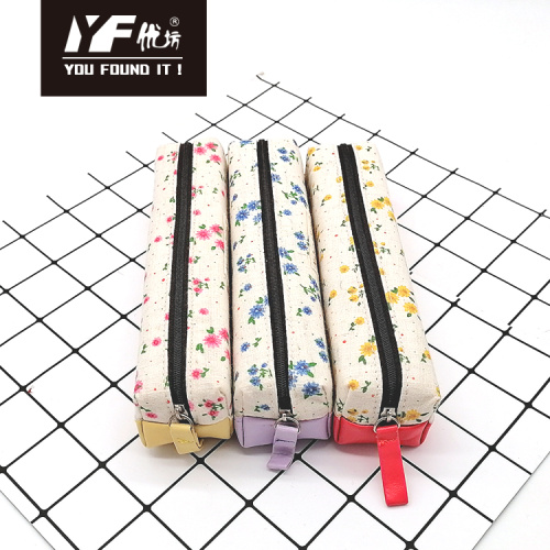 Pencil Case For Year 6 Fresh flowers style cotton pencil case Factory