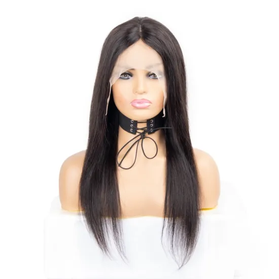 High Quality Human Hair Vendor Pre Plucked Straight 13x1 T Part Lace Wig With Baby Hair