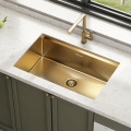 Stainless Steel PVD Color Undermount Handmade Kitchen Sink