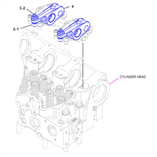 Cable Clamp 16 Rocker Arm Assembly 278-1365/2781365