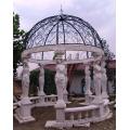 Gazebo en plein air de sculpture sur pierre