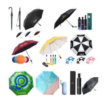 Ombrello personalizzato all'ingrosso con antivento, protezione UV e logo - Viaggia set regalo all'aperto