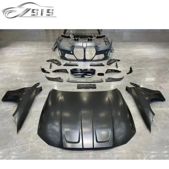 G22 Body Kits: PP Plastic Full Set Bumpers for G22 2020-2022 to Mimic M4 G82 Style