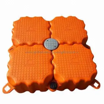 Plastic floating platform