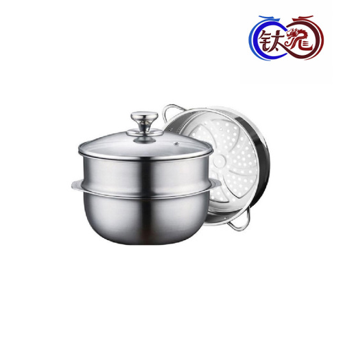 Кастрюля для риса из нержавеющей стали (с пароваркой)