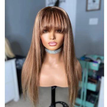 Highlight #4/27 Wigs di pizzo 13x4 dritti