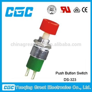 7mm 6 pin waterproof push button switch for kitchen hood