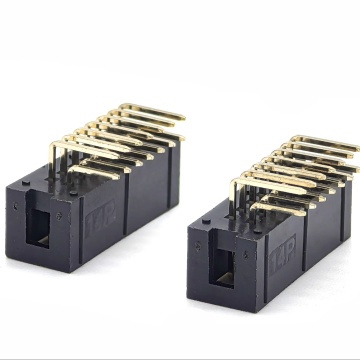 Encabezado de caja de 2.54 mm Ángulo recto Dual fila