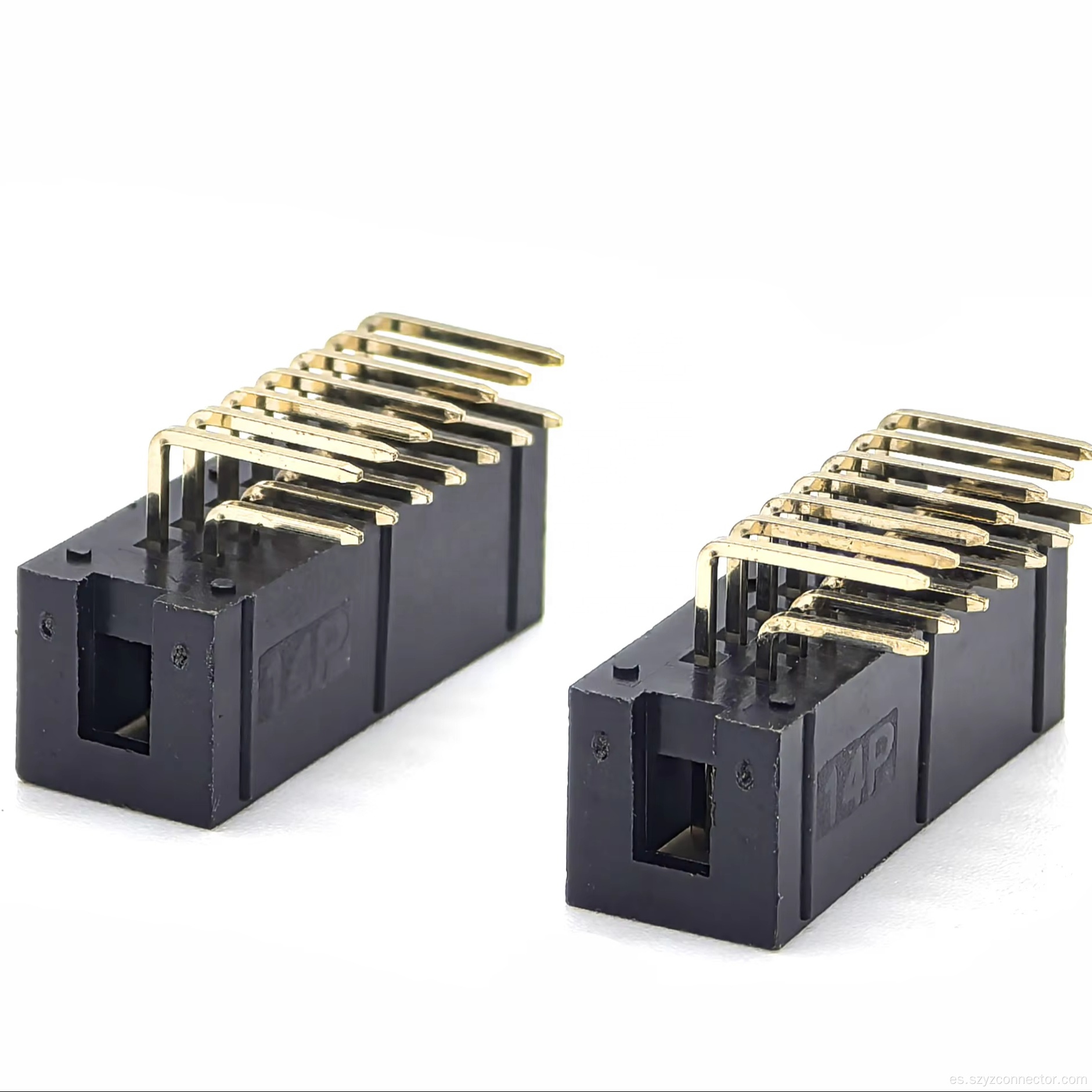 Encabezado de caja de 2.54 mm Ángulo recto Dual fila