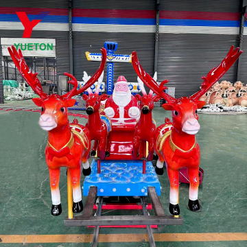 Hot Sale 14-Passenger Christmas Theme Mini Electric Train for Amusement Parks