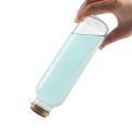 Garrafa de suco de vidro de 500 ml redonda com cortiça