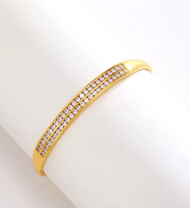 Jewelry Double Row Colorful Artificial Gemstone Bracelet