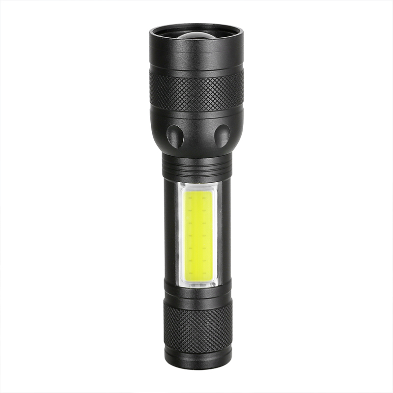 Customized Waterproof COB Mini Zoomable LED Flashlight