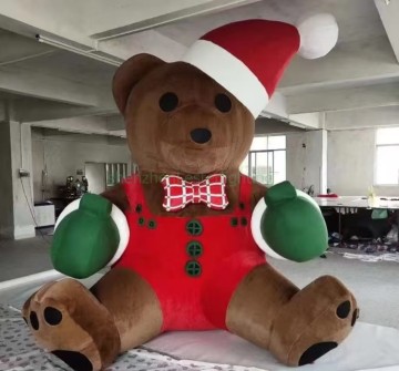Giant Outdoor Christmas Inflatables: Customizable Santa Claus, Cartoon Bear Decorations for Advertising and Festive Displays