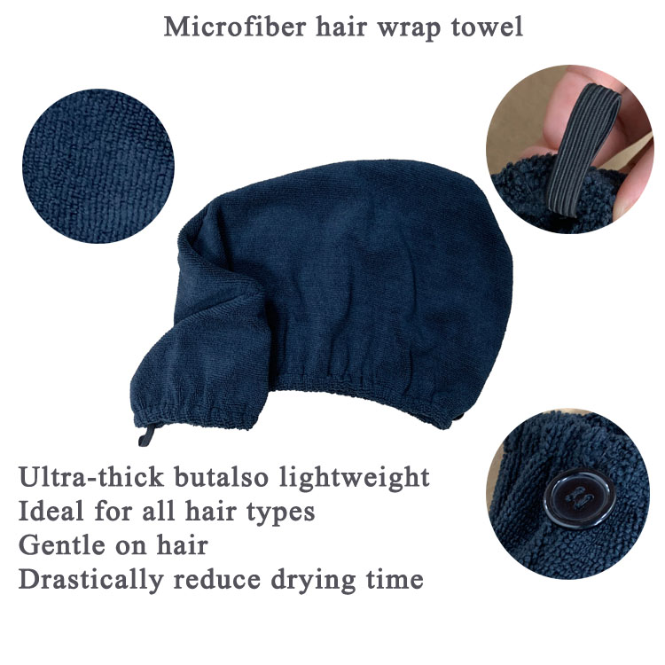 Microfiber Hair Wrap Towel 