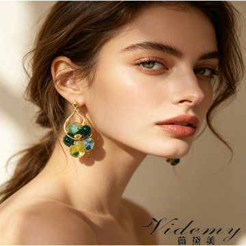Elegant Simple Flower Circular Earrings