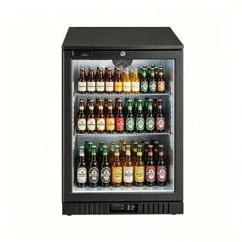 Single door back bar refrigerator