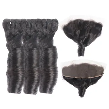 100 Virgin Human Hair Spring Curls Weave Twist Hair Extension And Frontal Closure Spring Curl Style