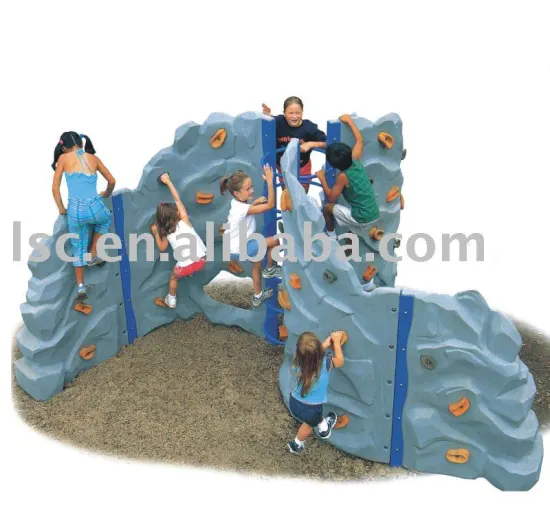 plastic kids rock climbing wall