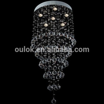 Luz de lámpara de techo de cristal LED moderno lámpara de lámpara colgante de luz