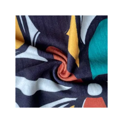 Piano Velvet Fabric: Knit Polyester Tie Dyed Printed Dralon Fabric for Fashion