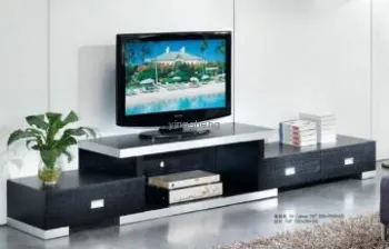 Black Oak Veneer TV Cabinet  390