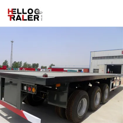 CIMC 3 Axle 40ft Flatbed Container Semi Trailer For Sale