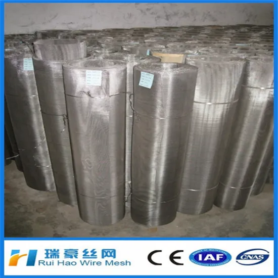 SUS 304 SUS316 stainless steel wire mesh with ISO certification