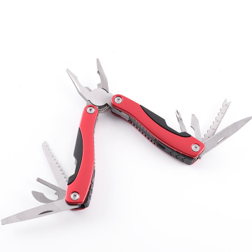 Black Folding Locking Pliers - 10-in-1 Stainless Steel Multitool for Outdoor EDC