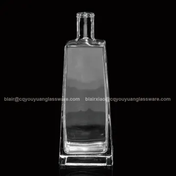 Super Flint Special Design Vodka Glass Bottle 750ML Square Glass Liquor Bottles