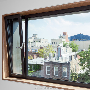 Aluminum Tilt and Turn Stainless Steel Casement Window