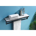 Shower Shelf With Single Towel Rail