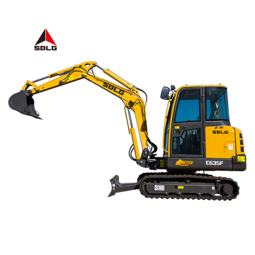 SDLG E635F 3,5 ton mini koparza na sprzedaż z wiadrem pochylenia