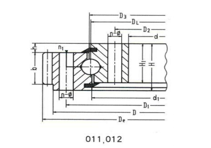 Single Row Slewing Bearing-External Gear