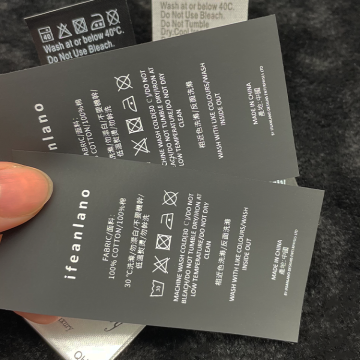 Eco-Friendly Custom Printed Polyester Satin Ribbon Labels for Clothing