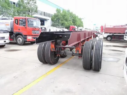 3 axle flatbed trailer 20ft 40ft truck trailers