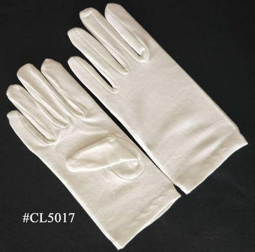 Gants en coton extensible blanc pour femmes