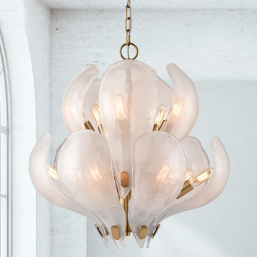 Luce a sospensione rotonda di lusso minimalista nordico