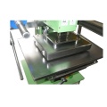 Flat hot foil stamping machine for leather embossment