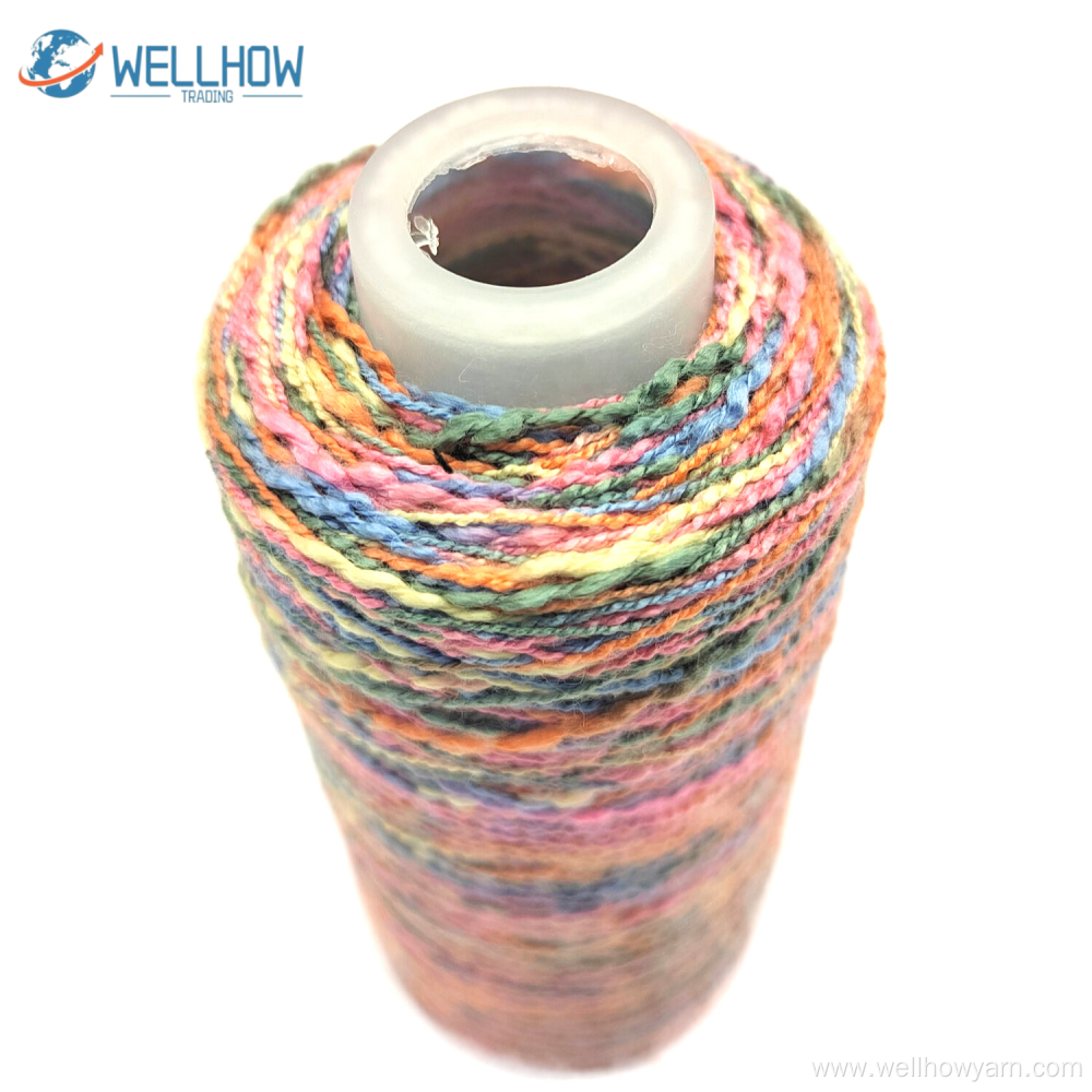 1/5.6NM 50%Polyester 50%Recycle Polyester Slub Yarn