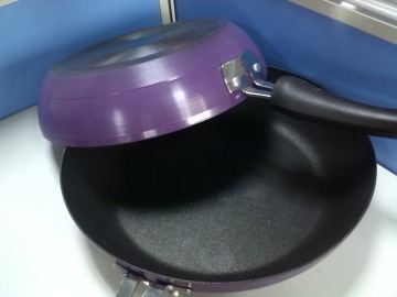 Fry pan mold with stainless steel dimension optional non-stick without oil fume