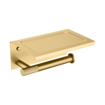 Porta della carta igienica Knurling con scaffale