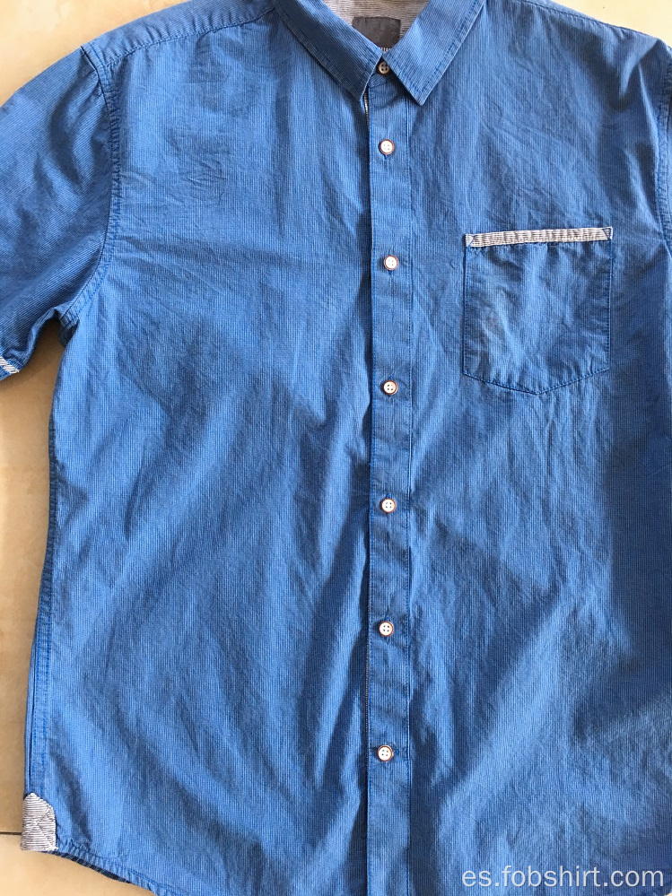 Camisa Hombre Teñida Hilo 100% Algodón