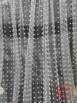 100%poly Gold Pattern Mesh Fabric With Lulu