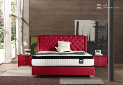 Leather Bed Red Seduce