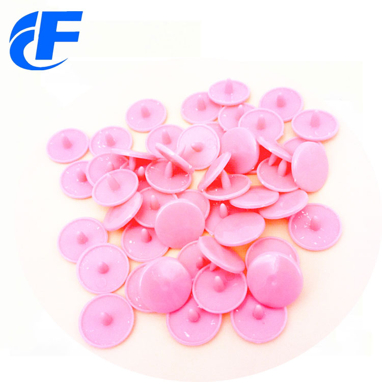 Recycled round shape plastic snap button for bag/cloth