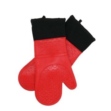 Best Selling Kitchen BBQ Silicone Gloves with Cotton Lining: Perfect for Baking, Grilling, Cooking, and Oven Use