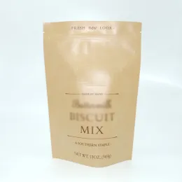 Biodegradable Kraft Paper Food Bag With Zipper