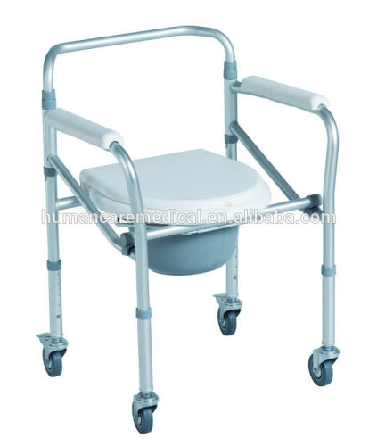 Steel 3 in 1 commode chair